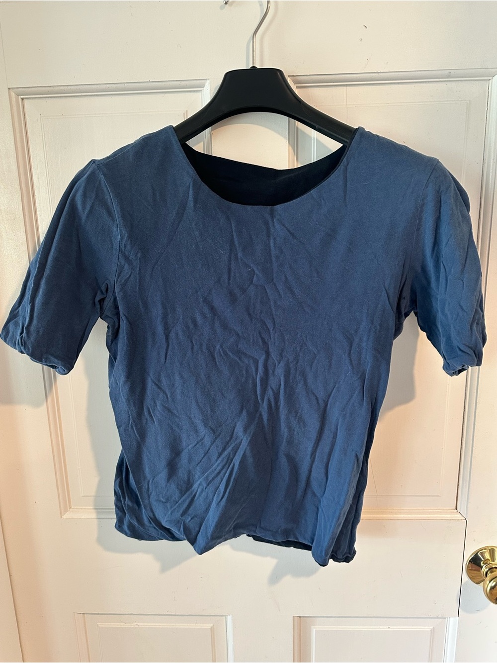 kate spade Short Sleeve Crewneck Tee in Dusty Blue